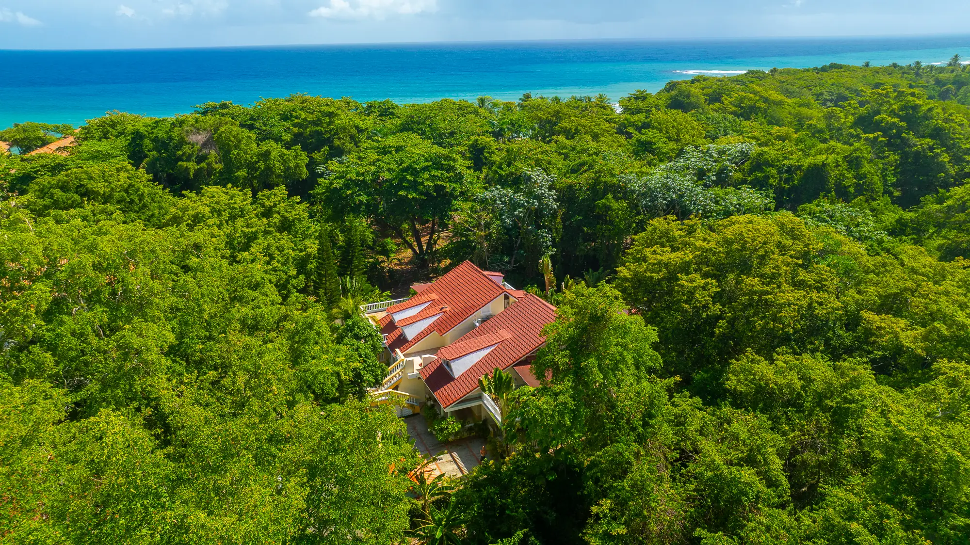 Casa Estrellas Mirabal villa aerial view